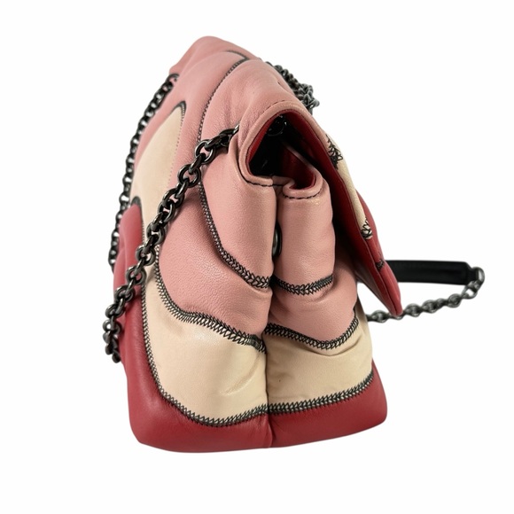 LONGCHAMP Brioche Quilted Multicolor Leather Crossbody Shoulder Bag - Picture 3 of 17